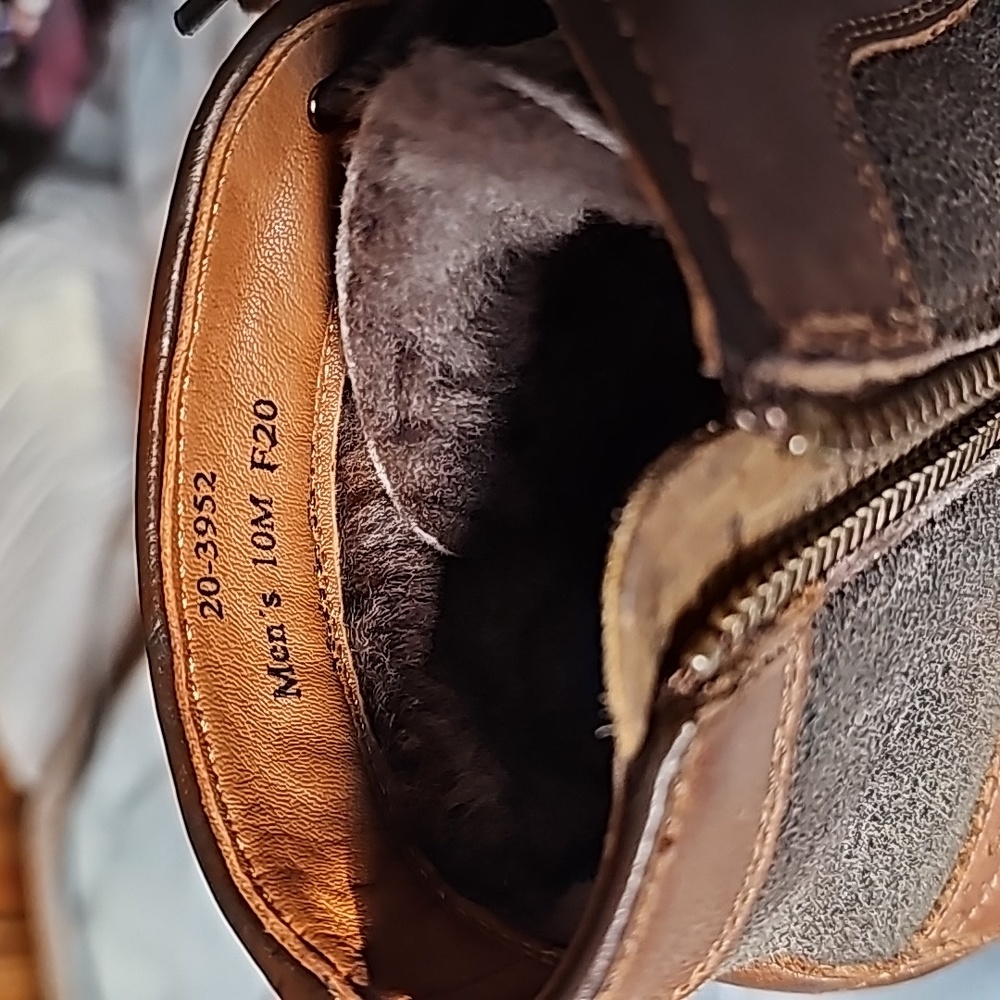 johnston and murphy warner shearling boot